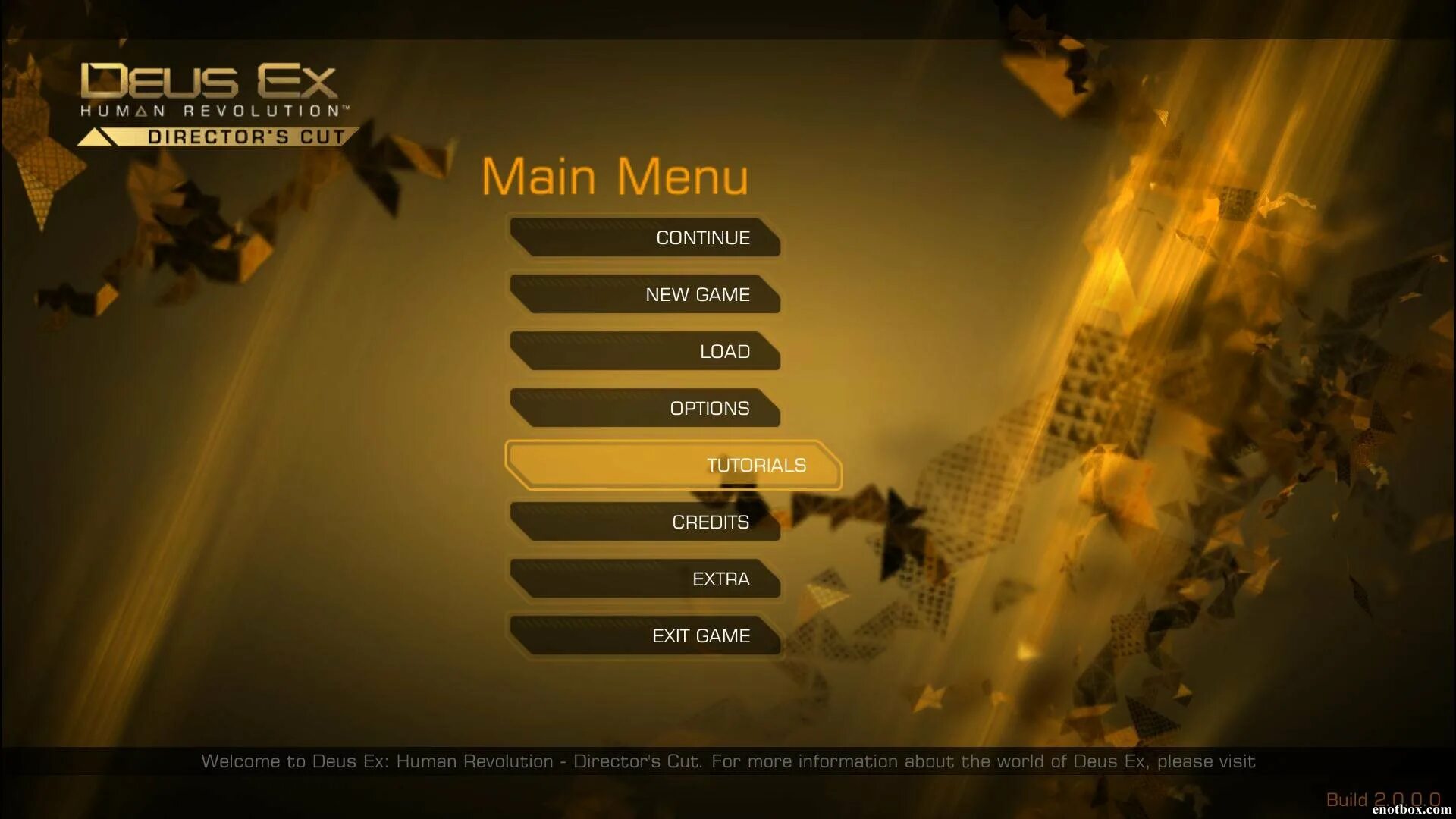 Меню игры. Deus ex Human Revolution Directors Cut коды. Игрового меню для гимпа. Игра Director's Cut. Русификатор deus ex director cut