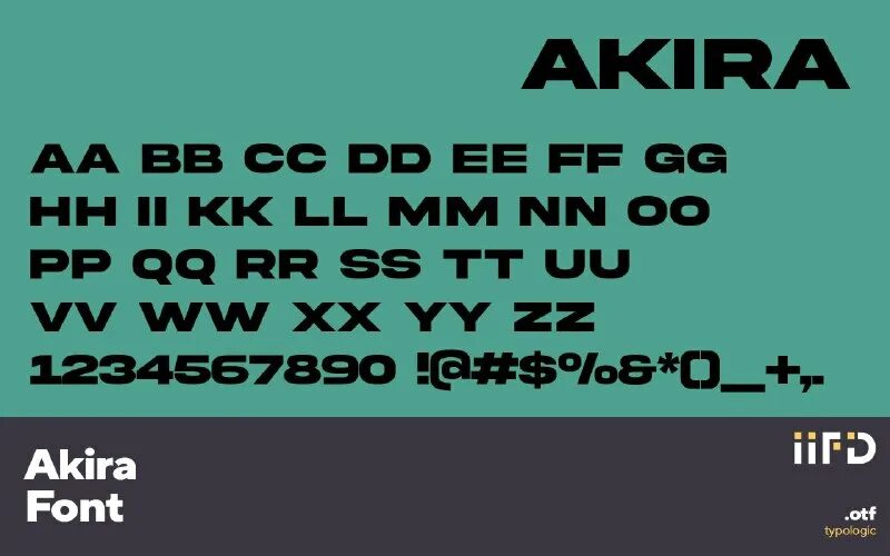 Akira font. Akira font