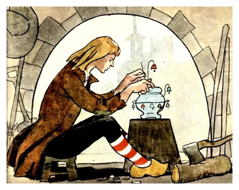 волшебный горшочек свинопаса. ганс христиан андерсен свинопас иллюстрации. андерсен свинопас горшочек. музыкальный горшочек из сказки. принцесса и свинопас сказка.