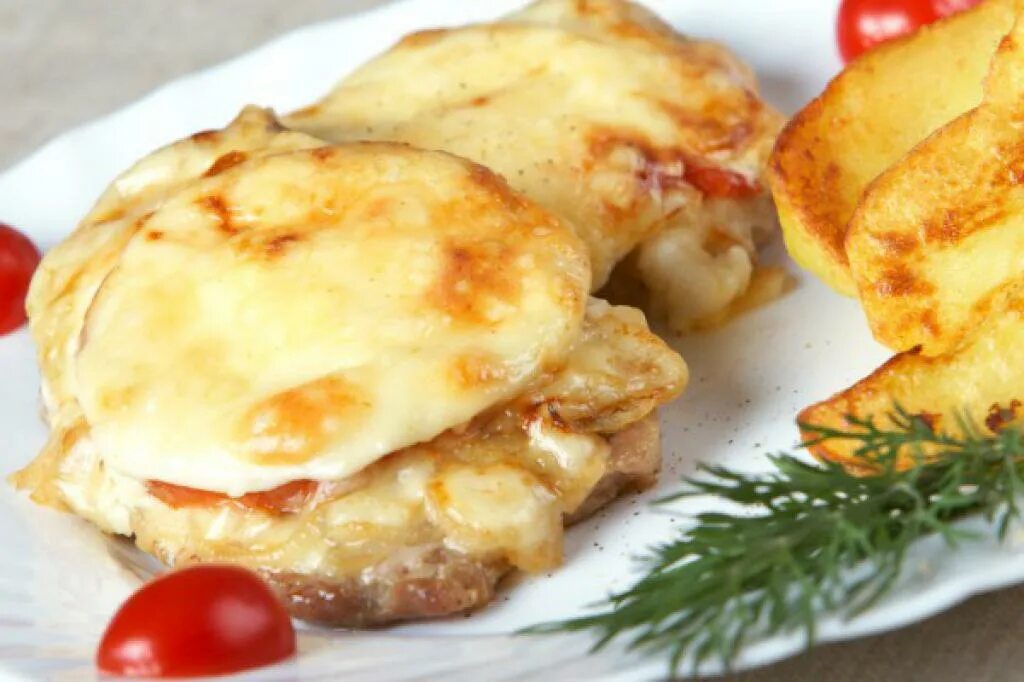 Куриные отбивные с картошкой в духовке