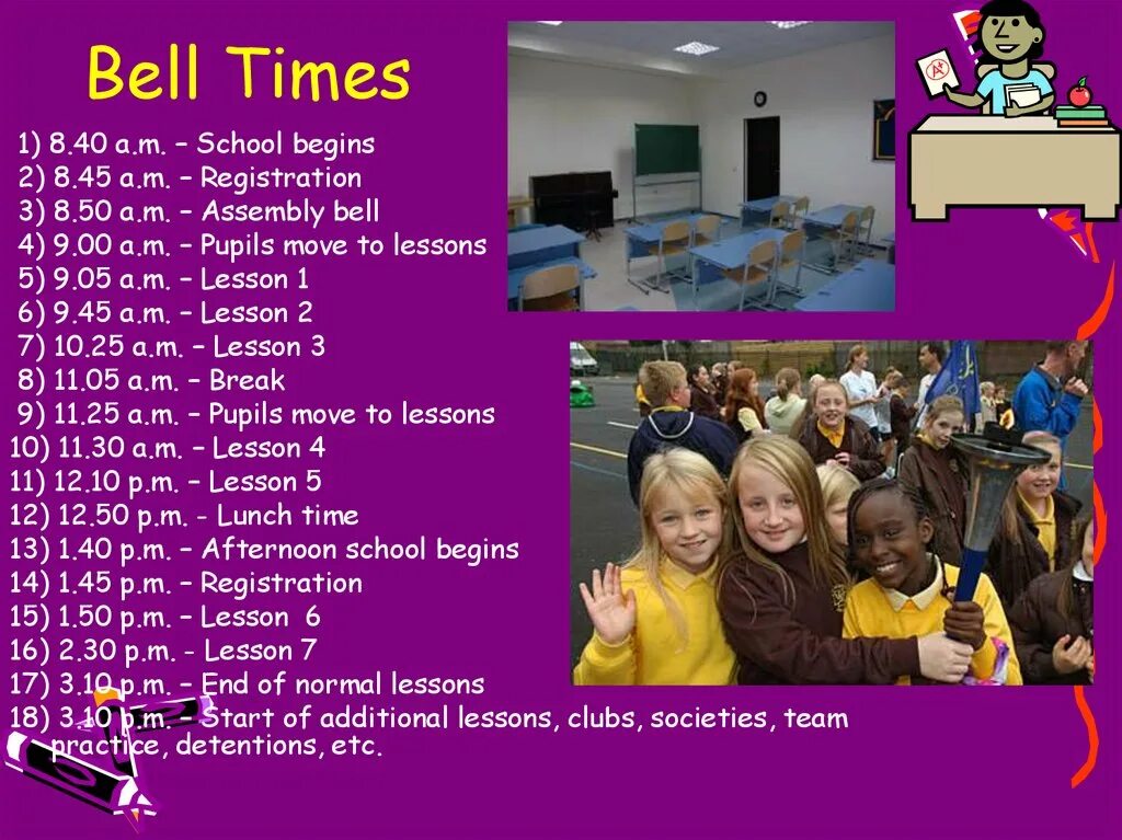 Additional lesson