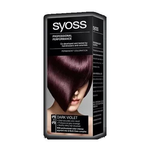 Syoss 3 3. Краска сьес темно фиолетовый. syoss фиолетовая краска. сьос профессиональ перформанс: 3-3 темный фиолетовый. краска для волос цвет темный фиолетовый сьёс.