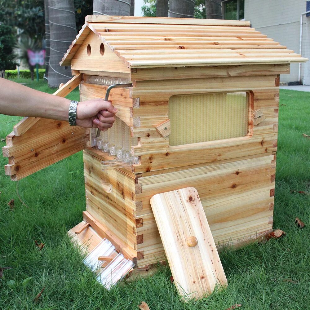Улей Kovan. Улей Flow Hive. Автоматический улей для пчёл. Современный улей.