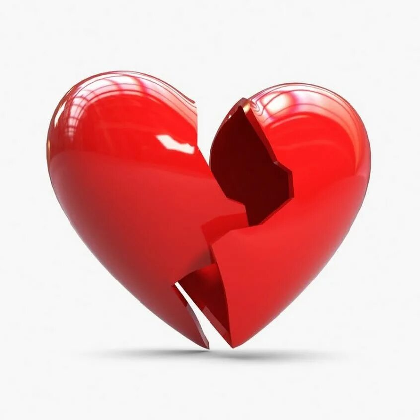 Сердце. Сердце 3д. 2 разбитых сердца