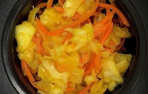 Желтая капуста по корейски