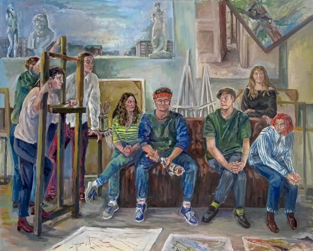 Образ семьи в произведениях молодых художников. Молодежные художники. Молодежь живопись. Современные картины молодежи художников. Молодежь в картинах художников.
