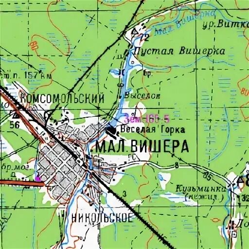Мал вишера карта