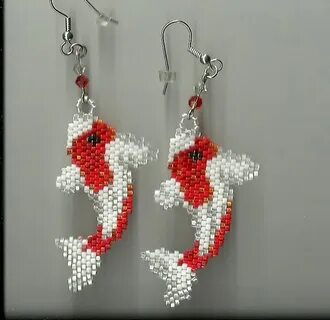 Сережки из бисера фигурки