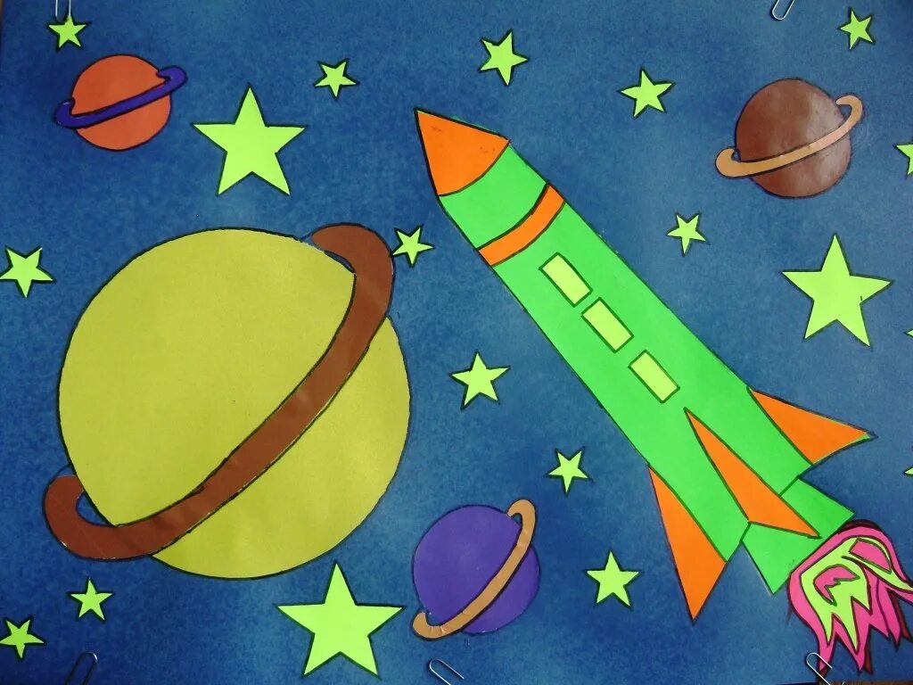 Картинки космос для детей 3 4 лет