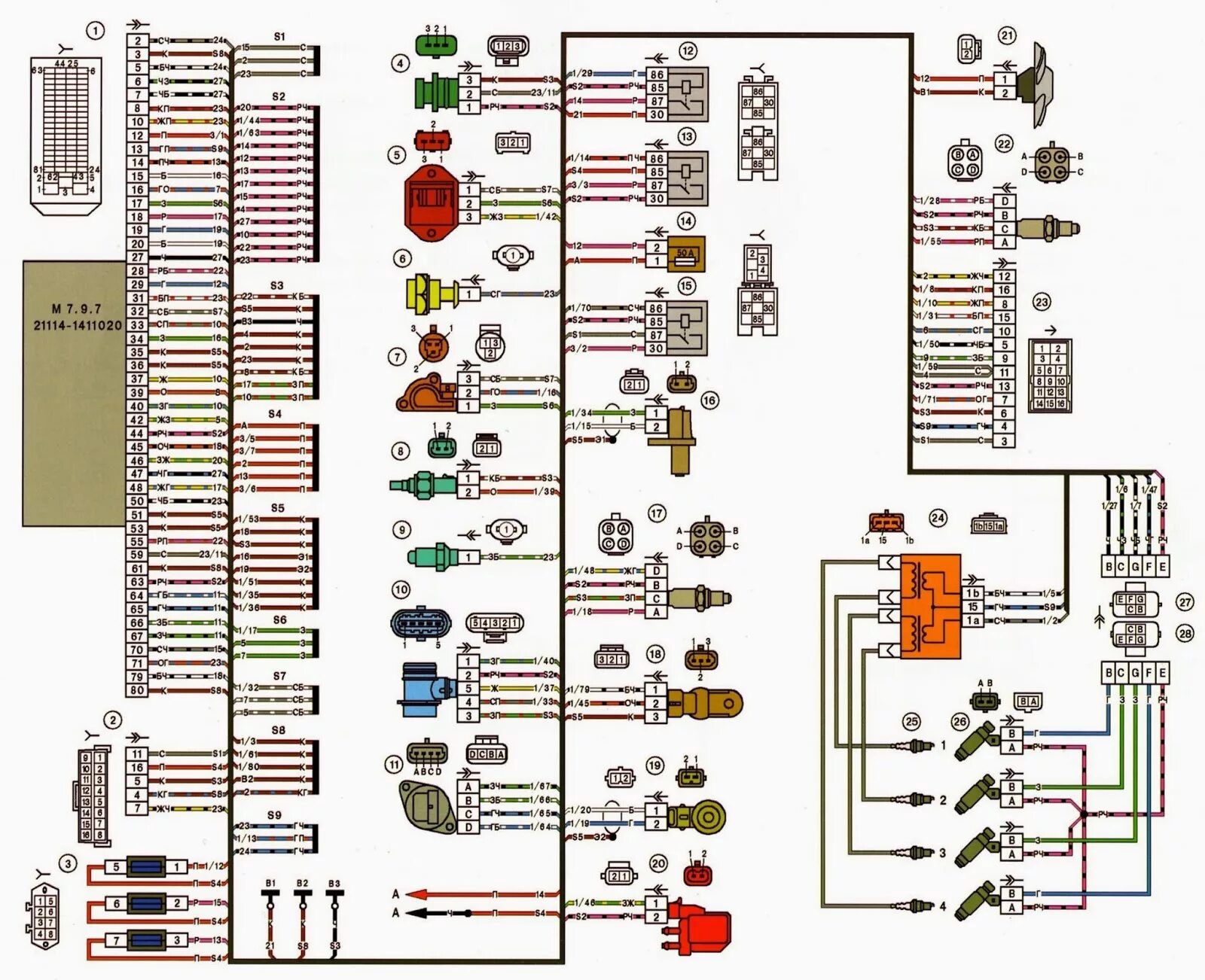 21114 12. Схема контроллера бош ВАЗ 2114. Контроллер ЭСУД ВАЗ 2110 распиновка. Электросхема ЭСУД ВАЗ 2114 Bosch. ЭБУ 2114 январь 7.2 8кл.