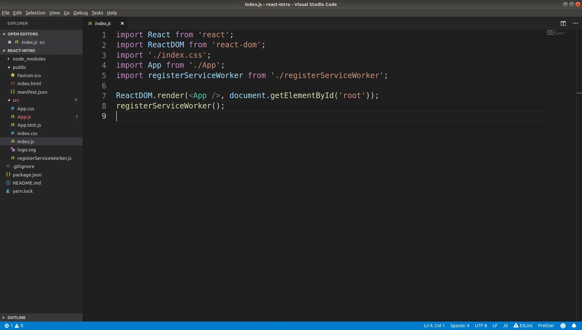 React document. React js для начинающих. react js код. index js react. редактор кода visual studio.
