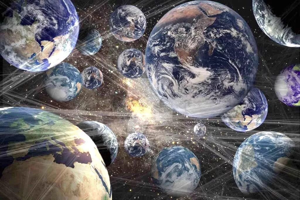 7 планет 1 земля. Теория мультивселенной. разные планеты в космосе. теория параллельных миров. параллельные вселенные.