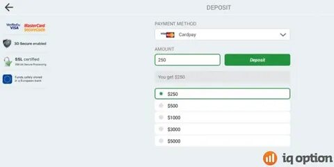 Deposit options