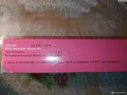Прожестожель гель инструкция по применению