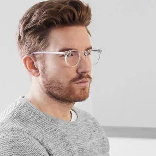 He wears glasses