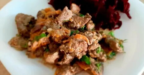 Печень куриная тушеная калорийность