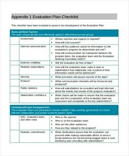 Project evaluation