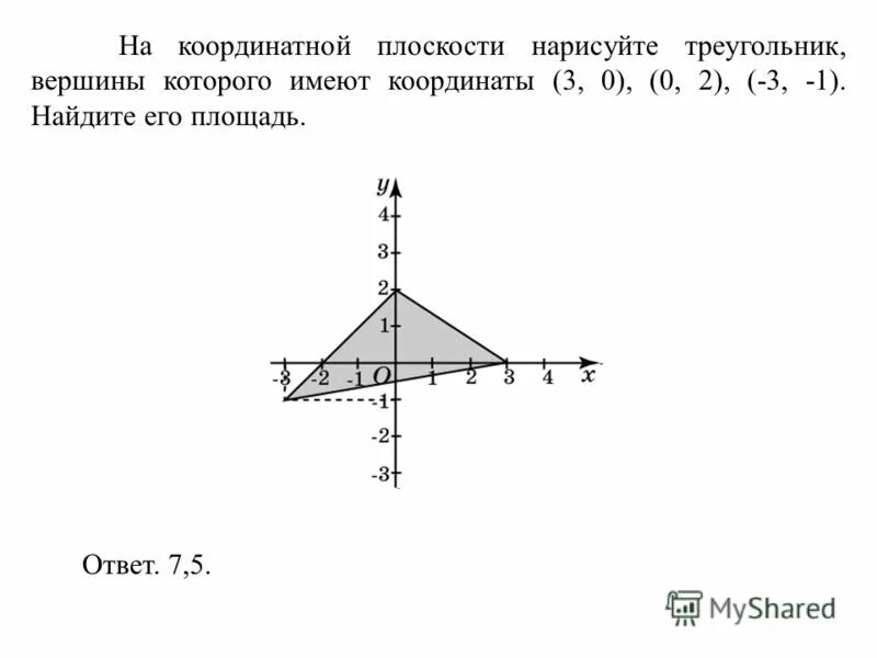 Как найти площадь треугольника вершины которого имеют координаты. Найти координату 3 вершины треугольника. Площадь треугольника по координатам вершин. Площадь, треугольника заданного координатами. Площадь треугольника на плоскости.