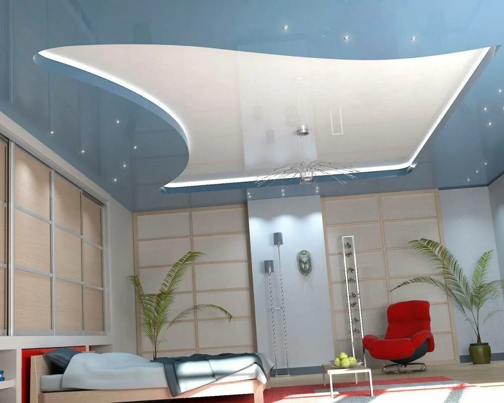 Потолок какой лучше отзывы. Saros Design натяжные потолки. Навесные потолки. Подвесной потолок двухуровневый. Двухъярусный потолок.