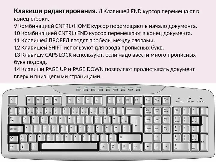 Какая клавиша печатает. Курсор на клавиатуре. Функции клавиатуры компьютера для начинающих. Назначение клавиш на клавиатуре. Схема клавиатуры компьютера для начинающих.