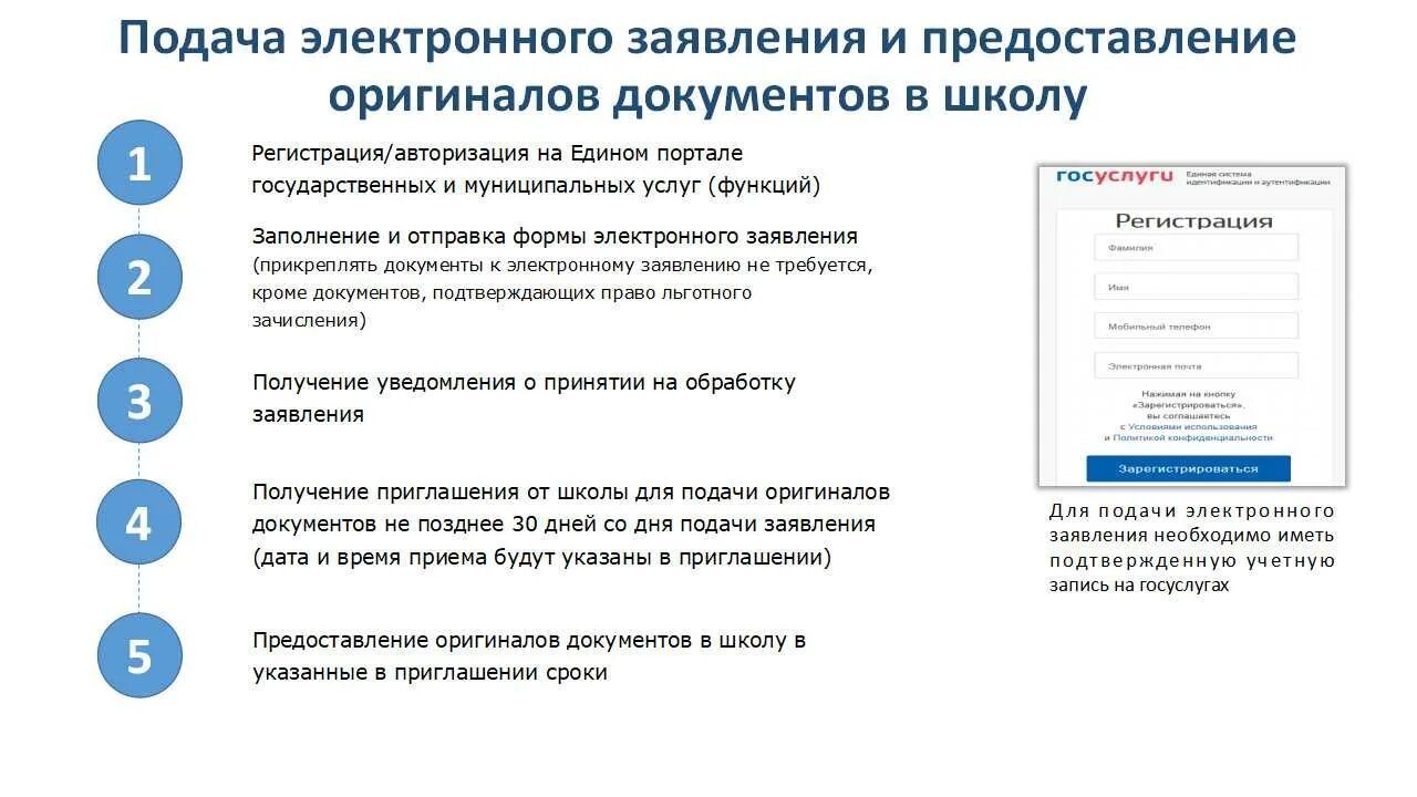 Статусы электронных заявлений