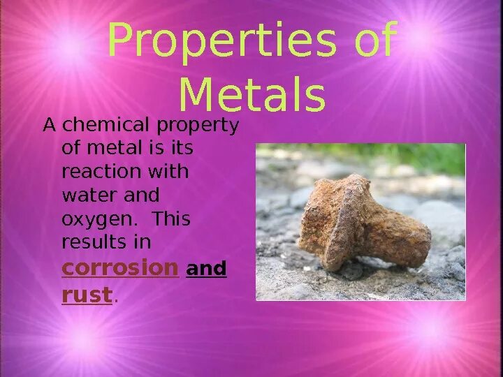 Properties of metals. Chemical properties of Metals. Metals in English. Chemical properties of Silver.