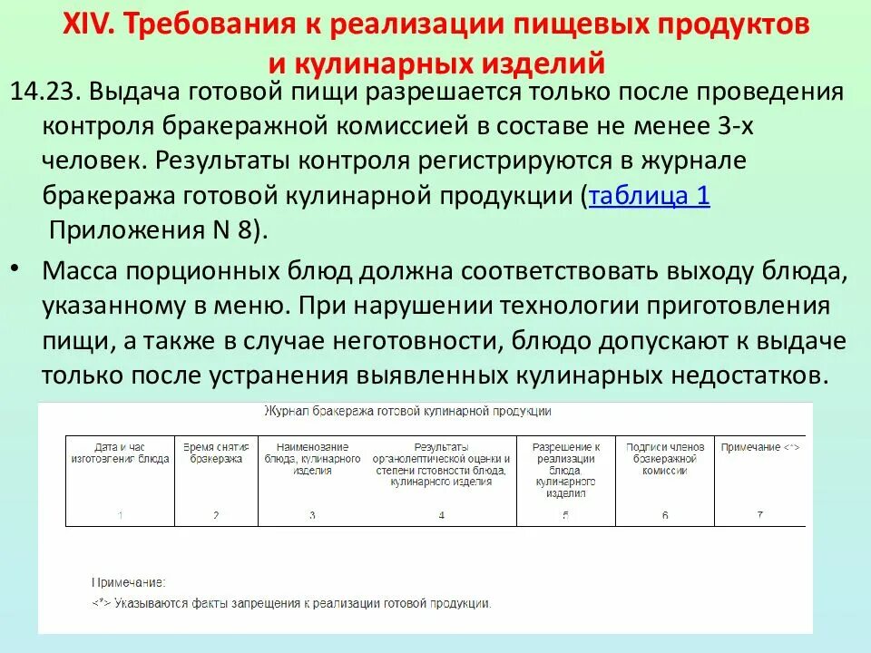 Условия реализации продуктов. Санитарные требования к реализации пищевых продуктов. Реализация кулинарной продукции. Требования к пищевым продуктам. Санитарные требования хранения ,реализация.