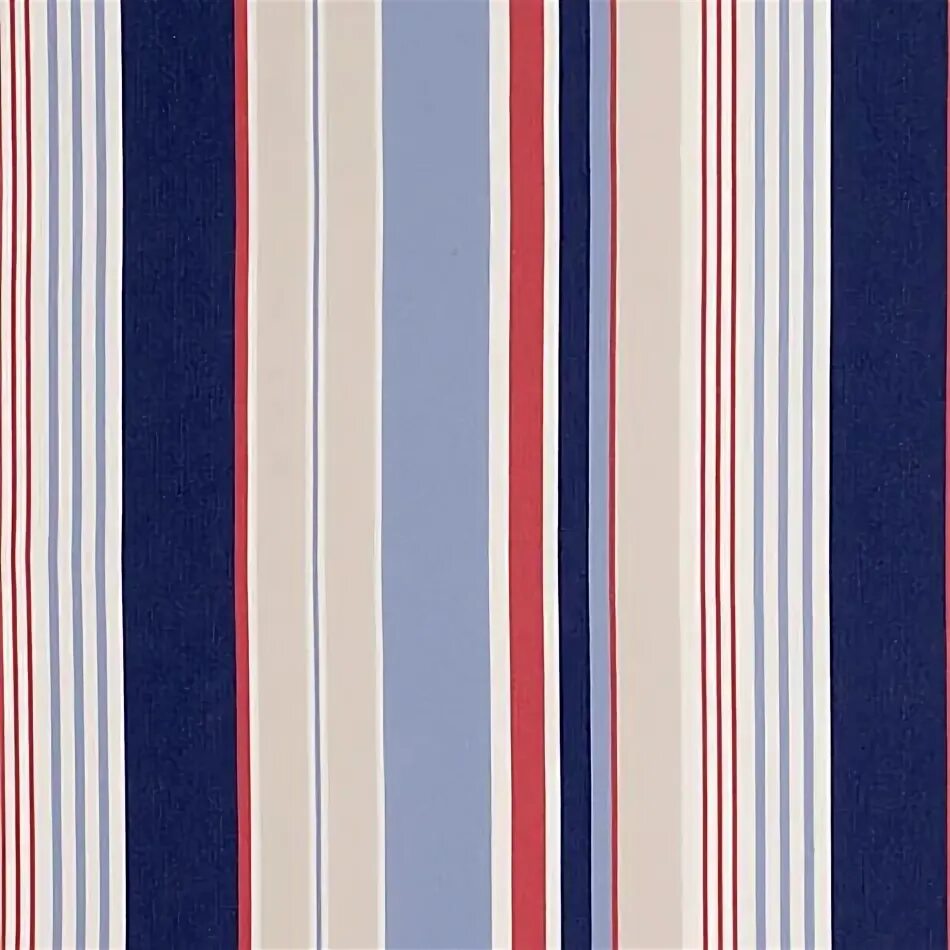 John Lewis & Partners Coastal Stripe Fabric, Red/Blue Red and blue, Fabric, Stri