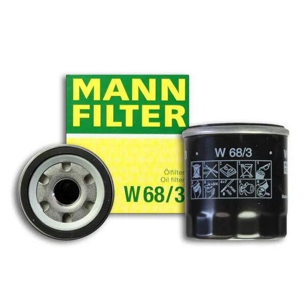 Mann фильтр оригинал. Фильтр масляный Mann-Filter w68/3. Манн 683 фильтр масляный. Фильтр масляный Манн 68/3. W683 Mann-Filter фильтр масляный Mann w 68/3.