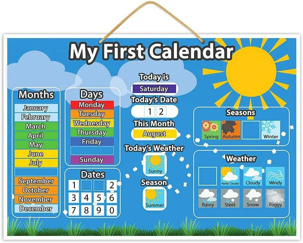 July is month of the year. Календарь на английском для детей. My first Calendar. Календарь на английском. My Calendar на английском.