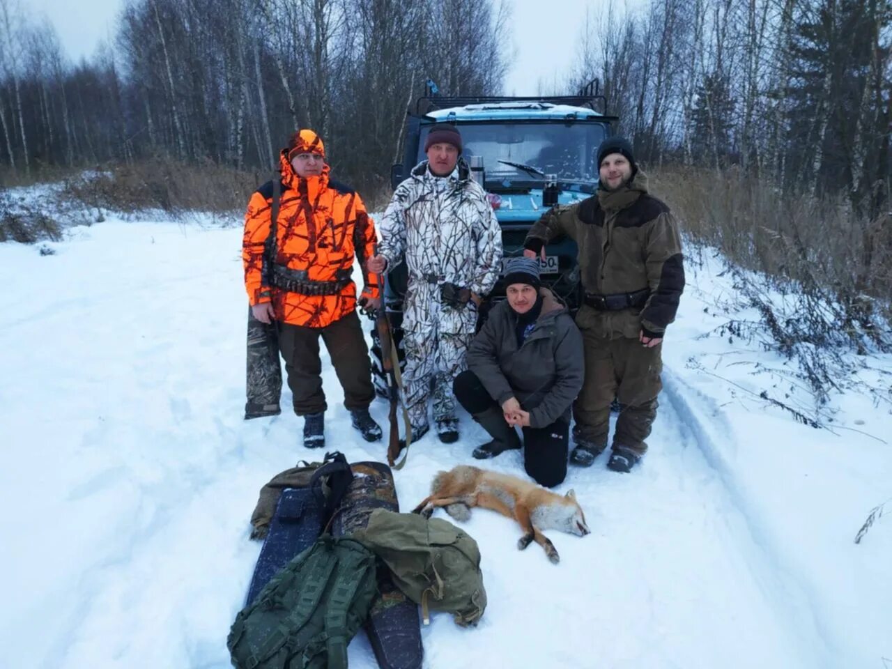 Охота с гончими в Архангельской области. Охота с клонами 81