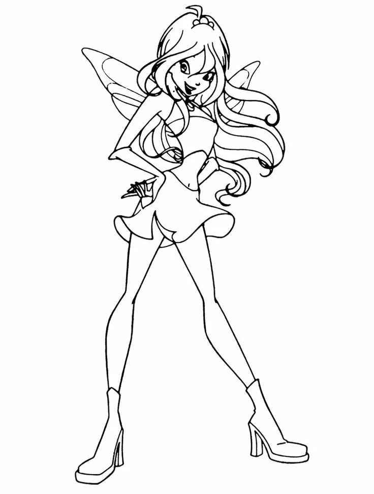 Winx Bloom coloring pages Cartoon coloring pages, Coloring pages, Disney colorin