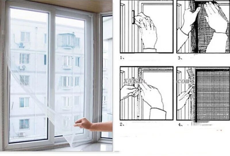 Как вставить москитную сетку в пластиковое окно. Сетка антимоскитная на окно на липучке 73*153см 009166. сетка москитная для пластиковых окон универсальная код618699. сетка москитная на окно с самоклеящейся лентой 1,5х1,3м. сетка москитная на окно 150х150 diy.
