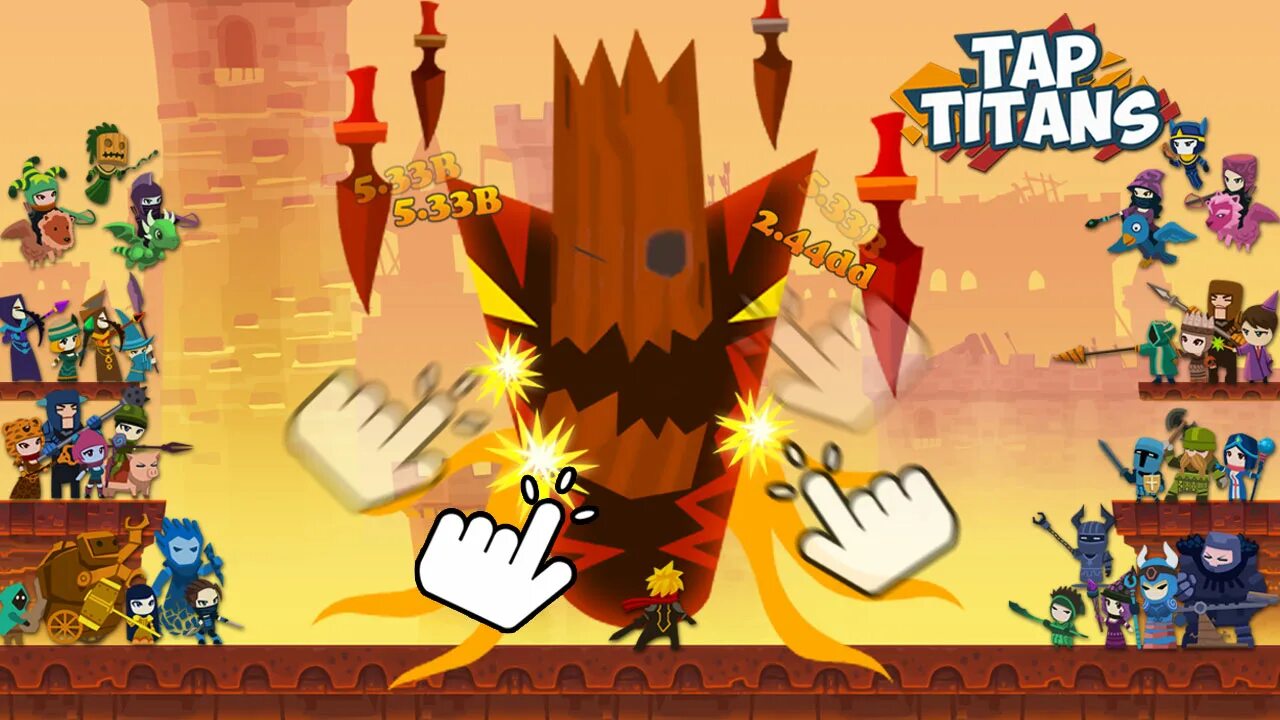Игра тап титанс 1. Tap titans 2. Tap titans mod. Tap titans 2. Tap titans2 основа урон всех героев.