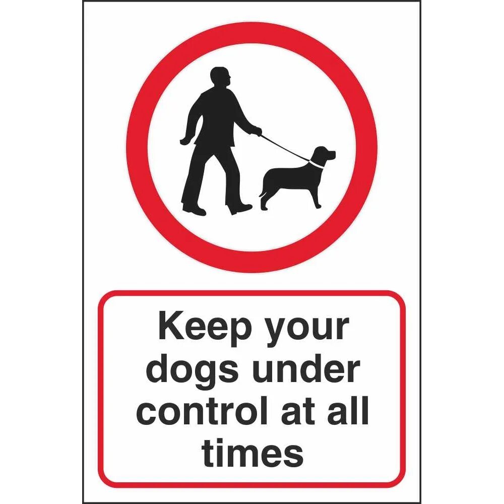 We under control. Keep under control. keep dogs under control!. keep things. to keep.