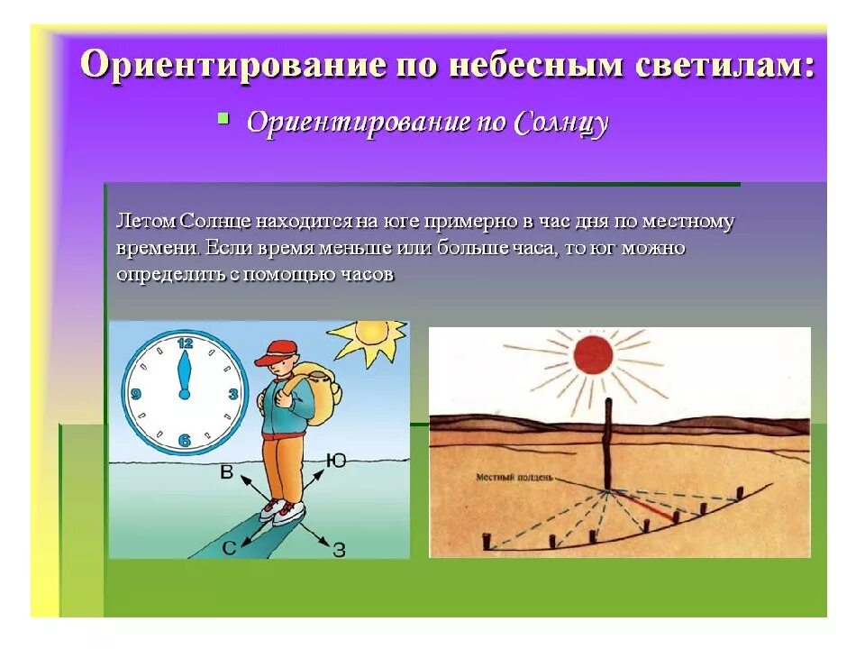 Ориентирование на местности. Ориентирование по солнцу. Ориентирование на местности по солнцу. Ориентирование по местности по солнцу.