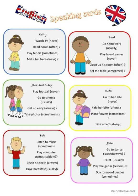 Speaking cards на английском. Activities speaking cards. Speaking 4 класс английский. Introduce cards for kids. Speaking задания.