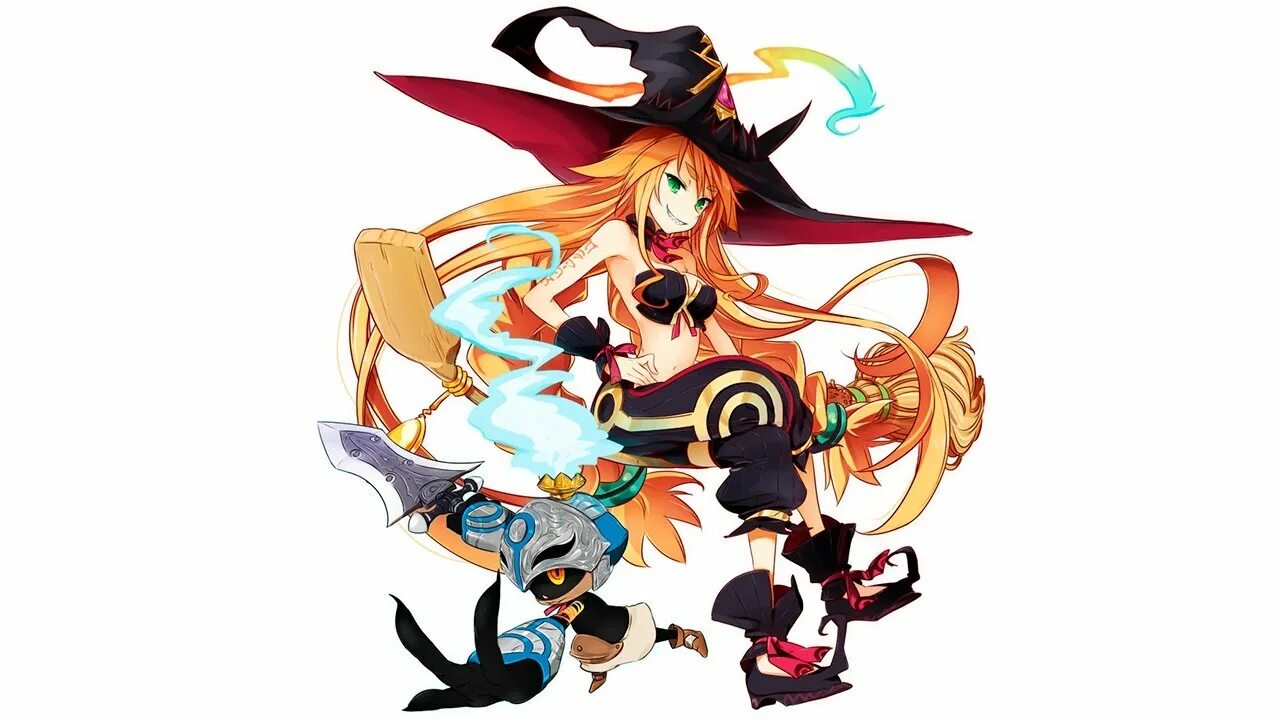 Hundred knight. The Witch and the hundred Knight игра. Visco the Witch and the hundred. Mandrake Earwig and the Witch. Три волшебницы арт.