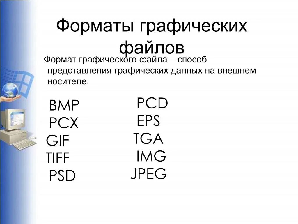 В чем основное различие универсальных графических форматов. Графические Форматы. Основные графические Форматы. Графические файловые Форматы. Форматы файлов компьютерной графики.