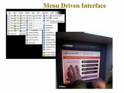 Menu driven