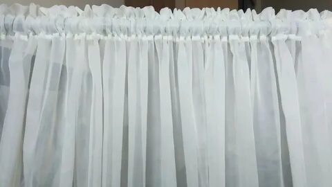 Как тюль сделать коротким