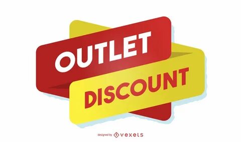 Outlet Discount Design Template Vector Download.