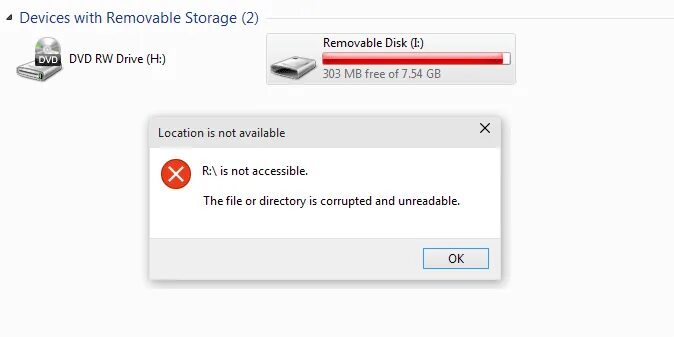 File could be corrupted. File is corrupted. The file or Directory is corrupted and unreadable. The file is corrupted and unreadable что делать по русски. File.