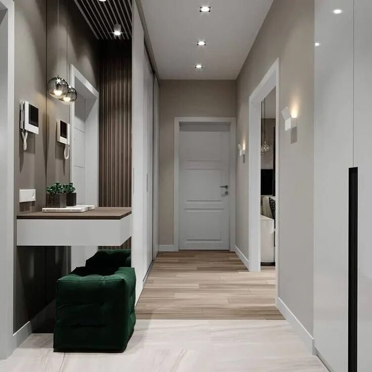 ЖК "Крестовский De Luxe" - квартира 137 м2 Deco maison moderne, Idée déco hall d