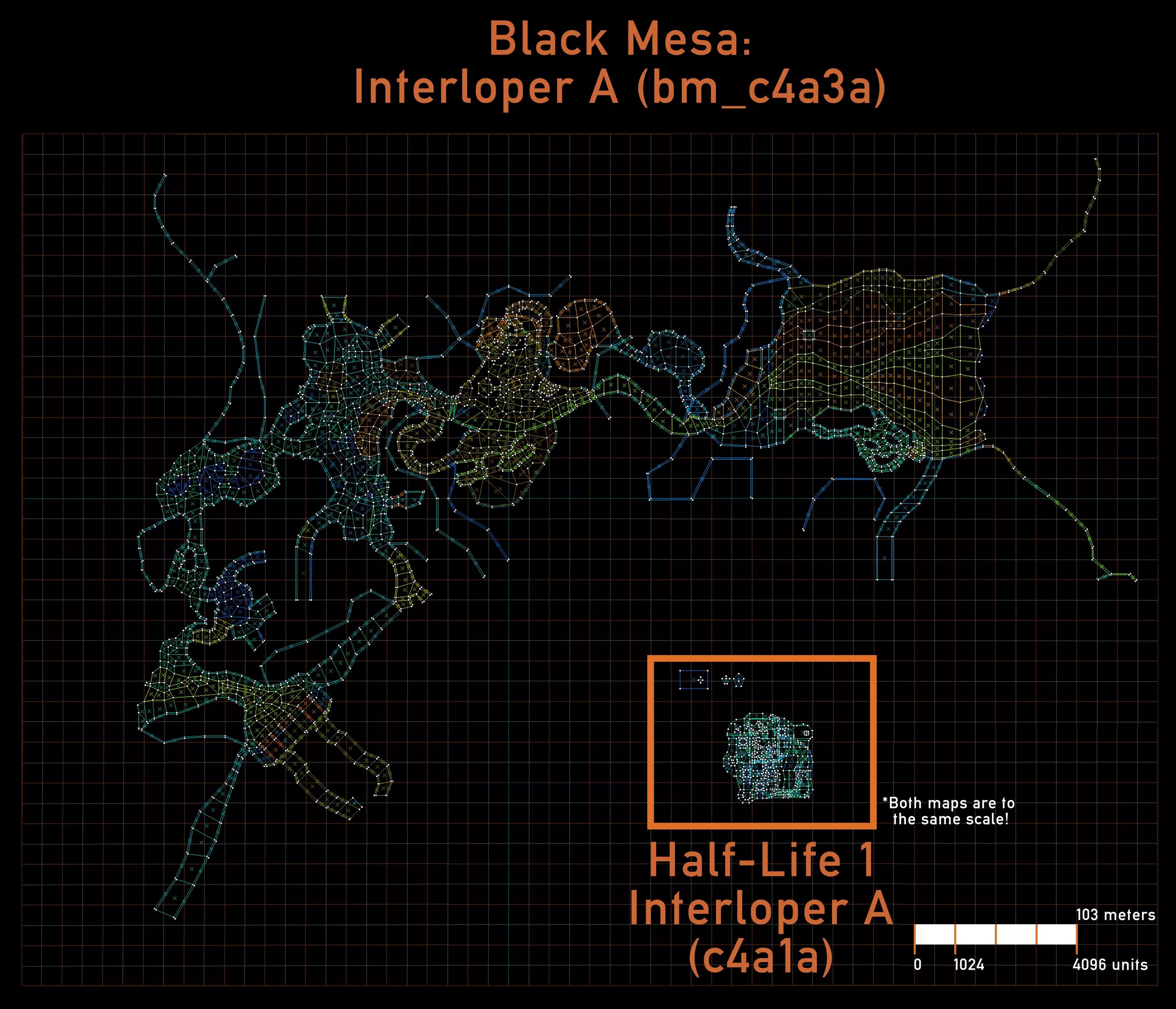 Half life список. Half Life 1 карты. Карта комплекса черная Меза.