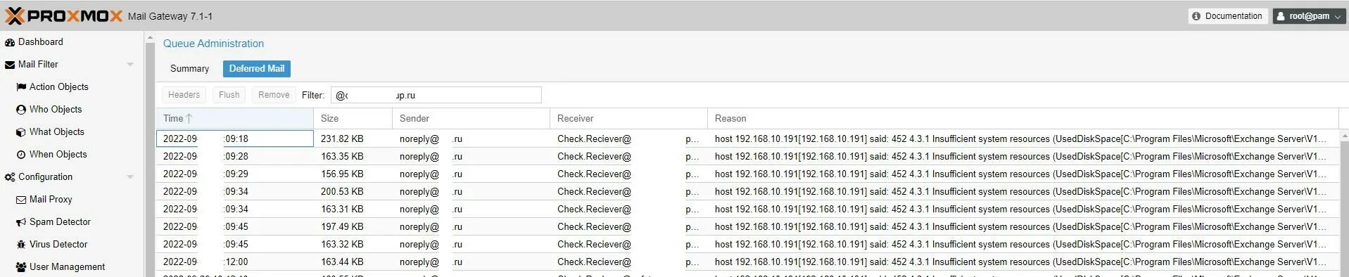 Insufficient system resources