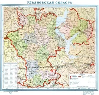 Подробная карта ульяновской