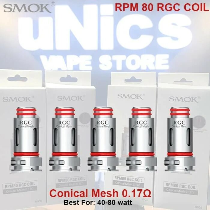 Смок рпм 80. Испаритель на РПМ 80 RGC. RPM 80 испарители. Испаритель RGC Conical Mesh 0.17 ом. Smoke RPM 80 испарители.