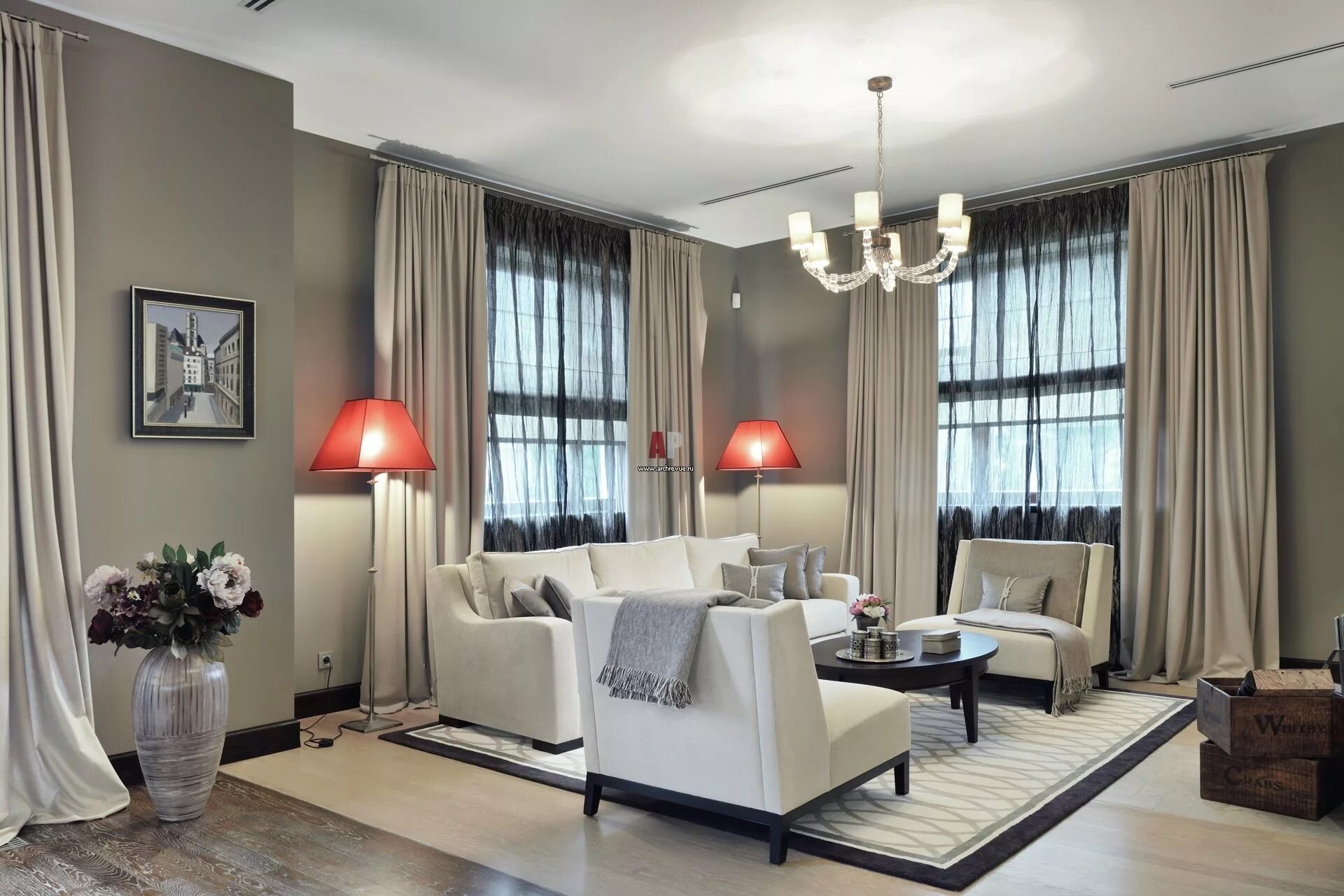 Luxury Styles: 6 Dark and Daring Interiors Interior design living room, Dark liv