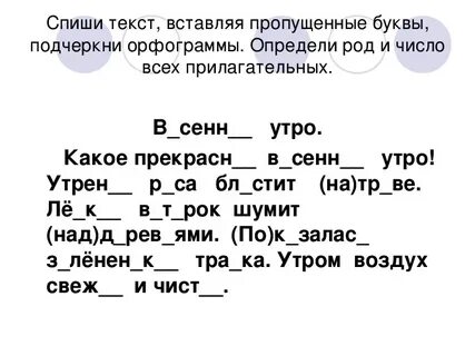 Добавь в текст прилагательные